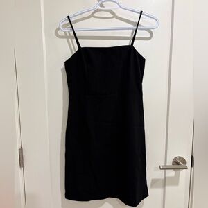 Elegant Black Spaghetti Strap Dress